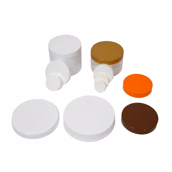 Manufacture Plastic PP Screw Lid with Ribbed CRC Cap with Induction Seal Plastic Cap for Cosmetic Bottle Package