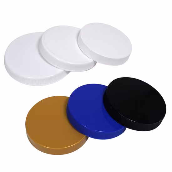 Manufacture Plastic PP Screw Lid with Ribbed CRC Cap with Induction Seal Plastic Cap for Cosmetic Bottle Package